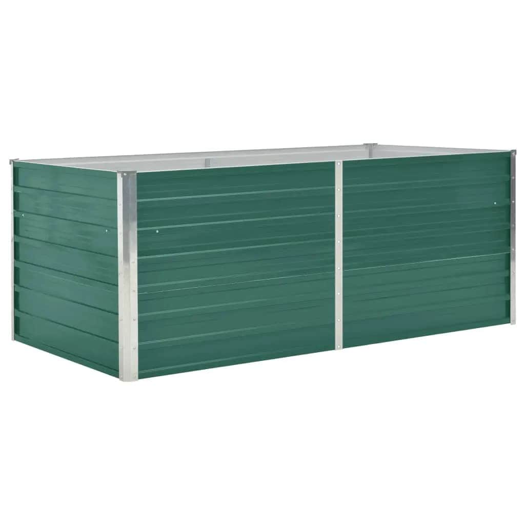 Raised Garden Bed Galvanised Steel Green