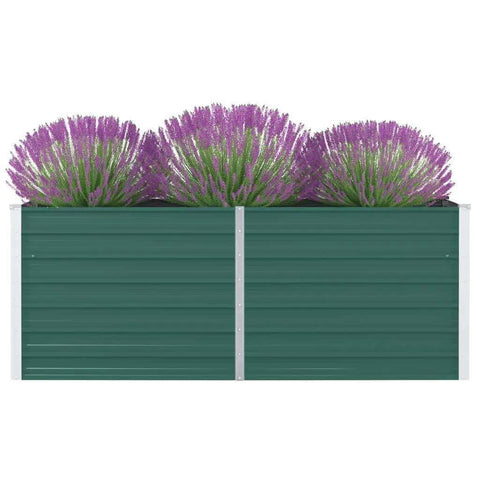 Raised Garden Bed Galvanised Steel Green
