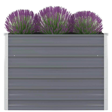 Raised Garden Bed - Galvanised Steel Grey