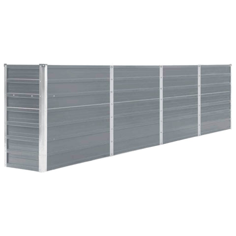 Raised Garden Bed Galvanised Steel Grey