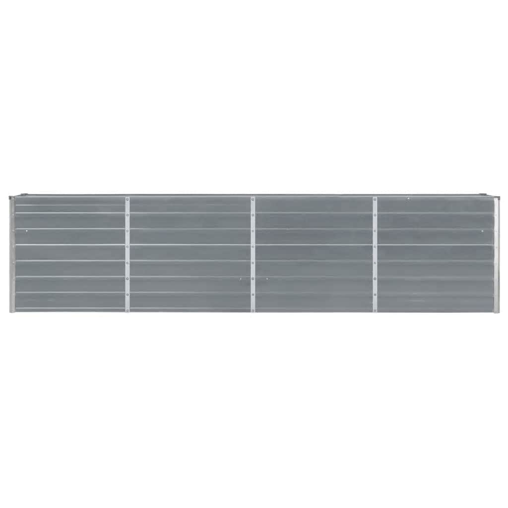 Raised Garden Bed Galvanised Steel Grey