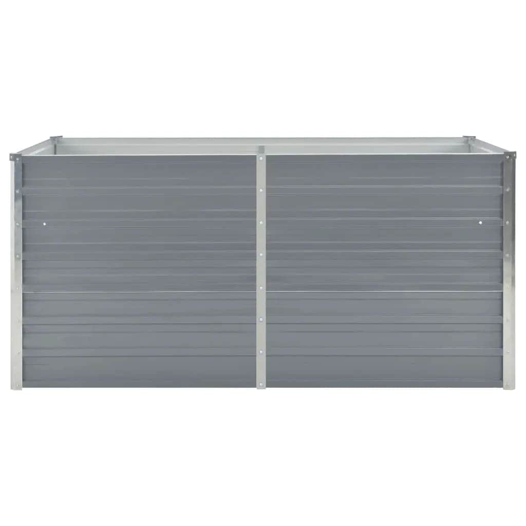 Raised Garden Bed Galvanised Steel Grey - Simple deals