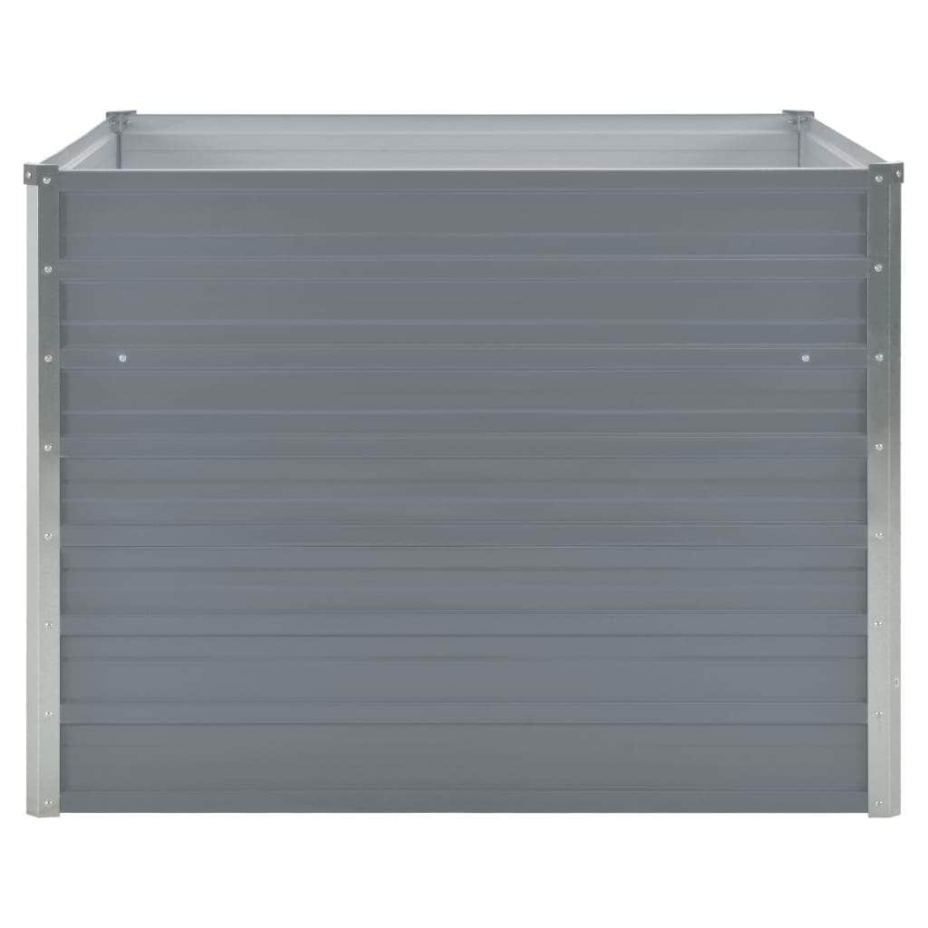 Raised Garden Bed - Galvanised Steel Grey - Simple deals