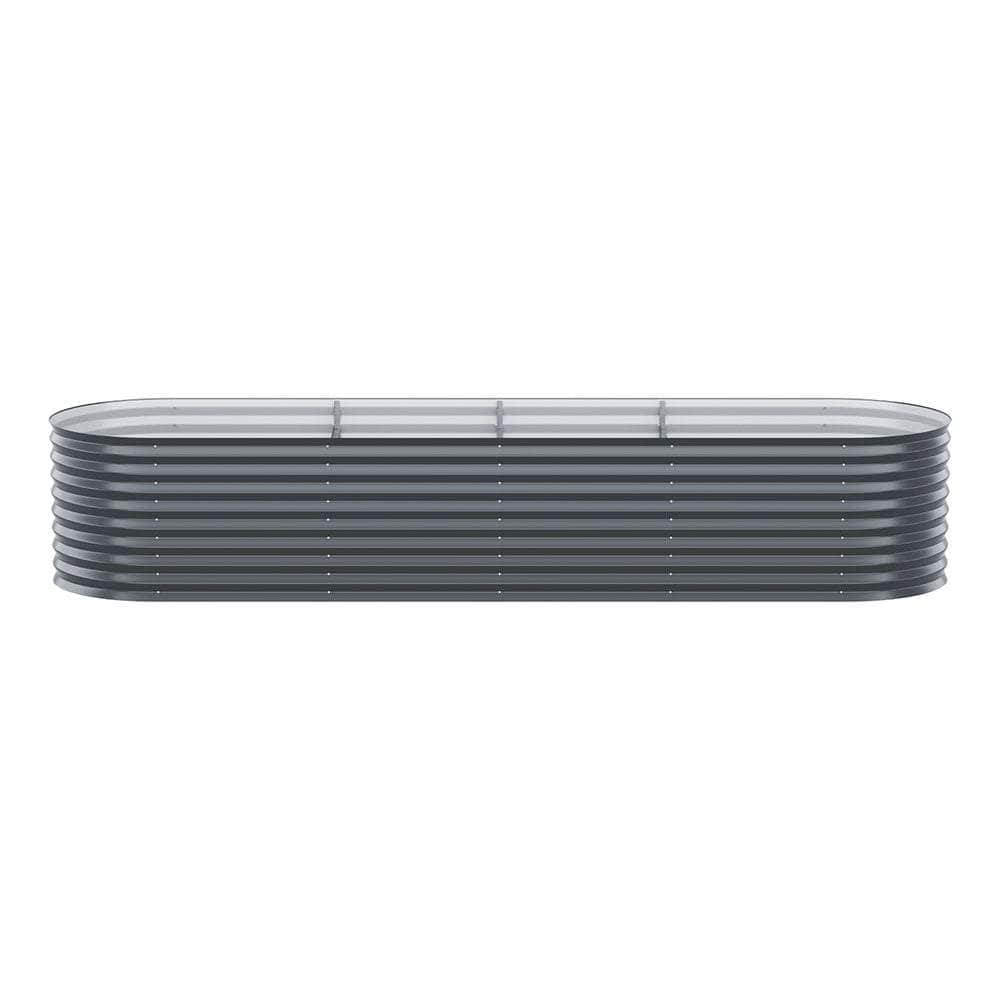 Raised Garden Bed Kit Planter Oval Galvanised Steel