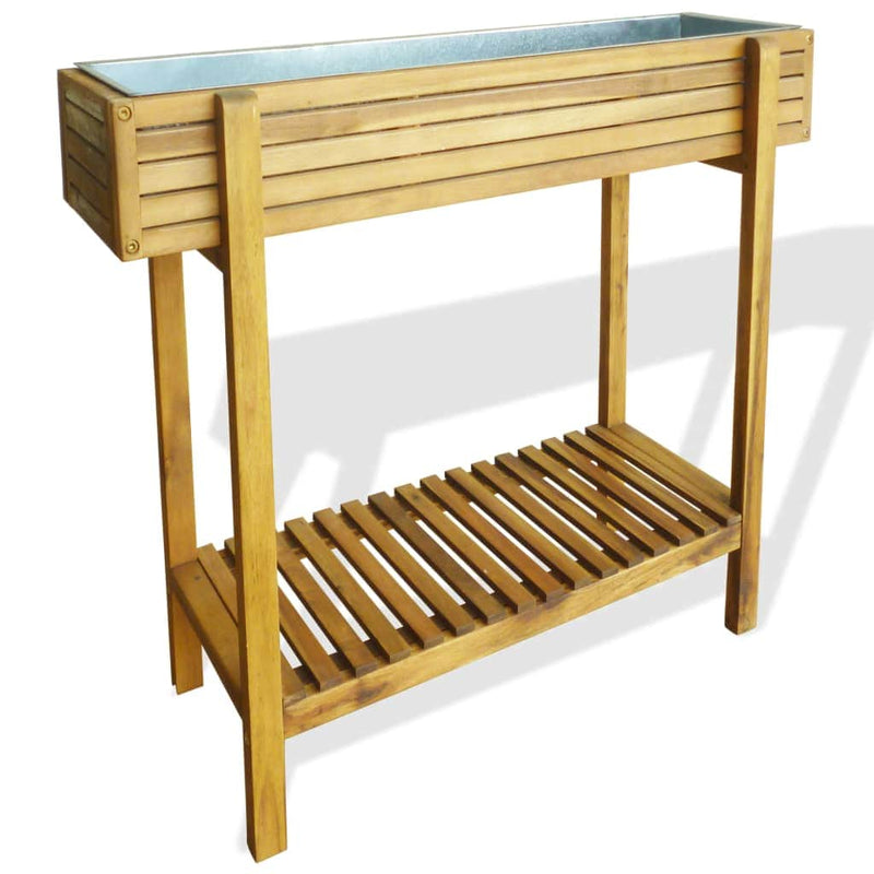 Raised Garden Planter Solid Acacia Wood and Zinc - Simple deals