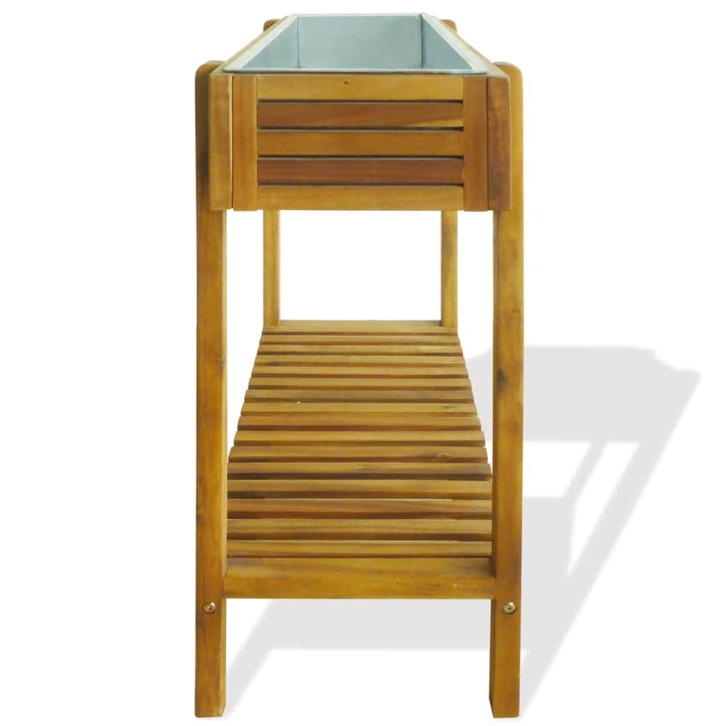 Raised Garden Planter Solid Acacia Wood and Zinc - Simple deals