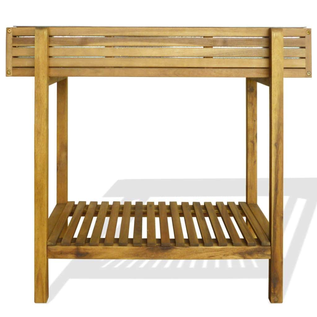 Raised Garden Planter Solid Acacia Wood and Zinc - Simple deals