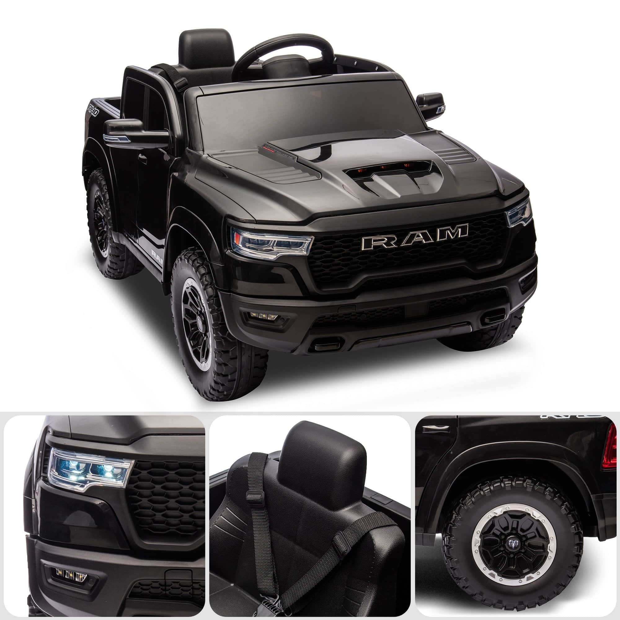 Ram 1500 Rho Kids Electric Ride On Car With Remote Control King Size