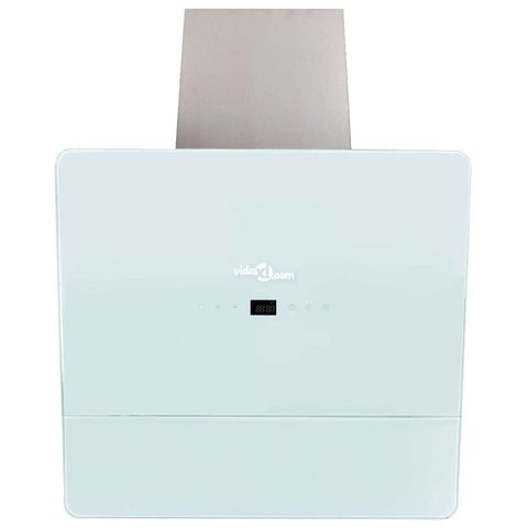 Range Hood Tempered Glass White 600 mm