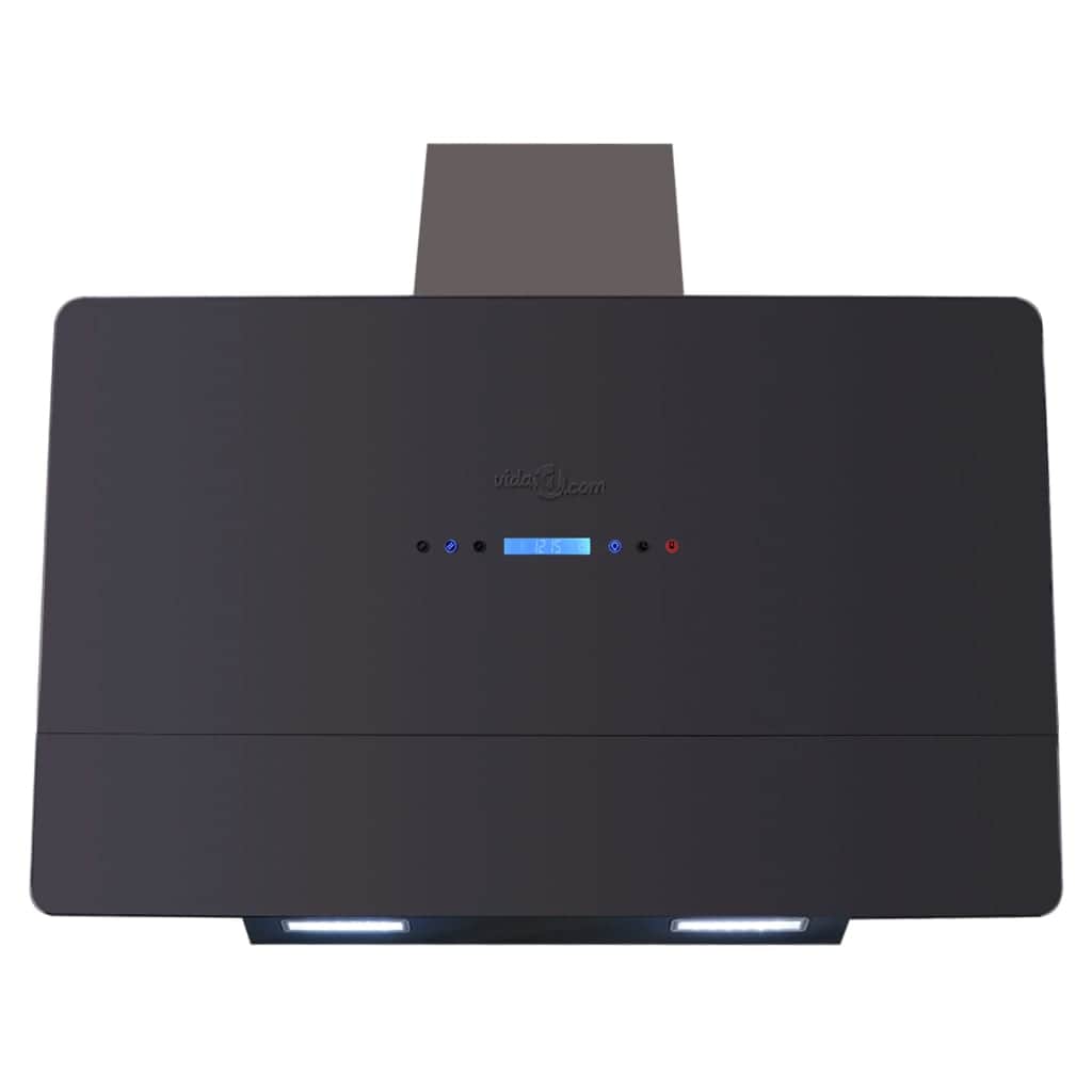 Range Hood with Touch Display Black 900 mm