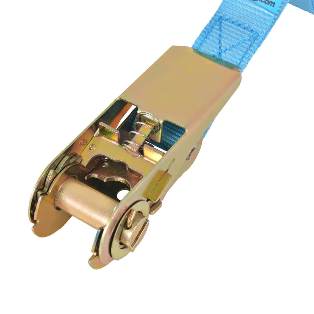 Ratchet Tie Down Straps 4 pcs 0.8 Tonnes Blue