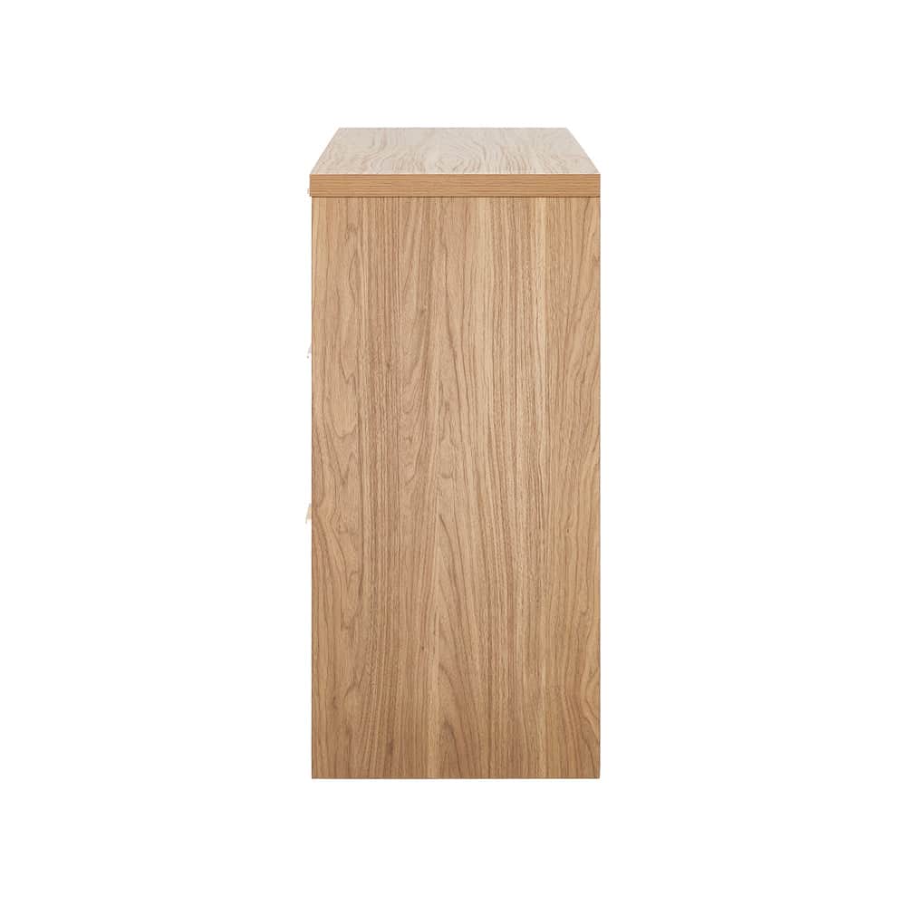 Rattan Buffet Sideboard Cabinet with 3 Drawers Hallway Storage Table