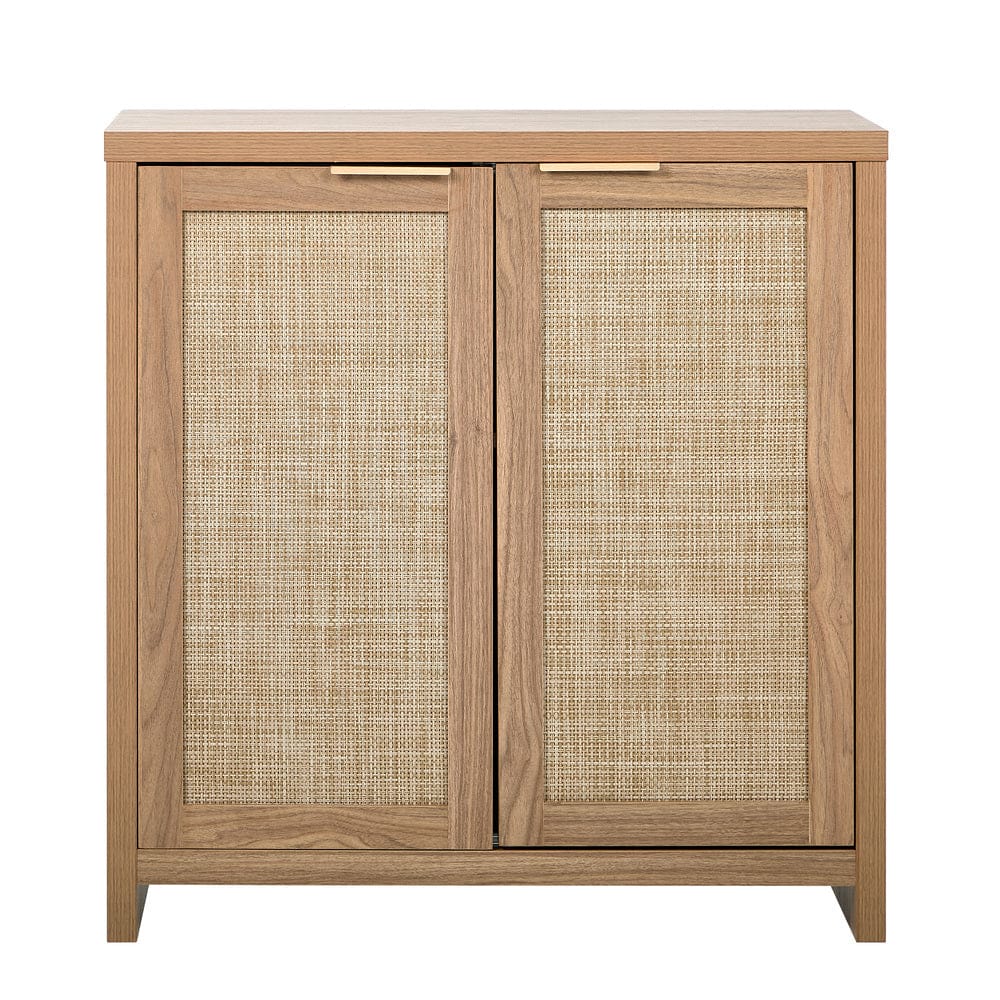 Rattan Buffet Sideboard Storage Cabinet for Kitchen & Hallway Table - Sideboard