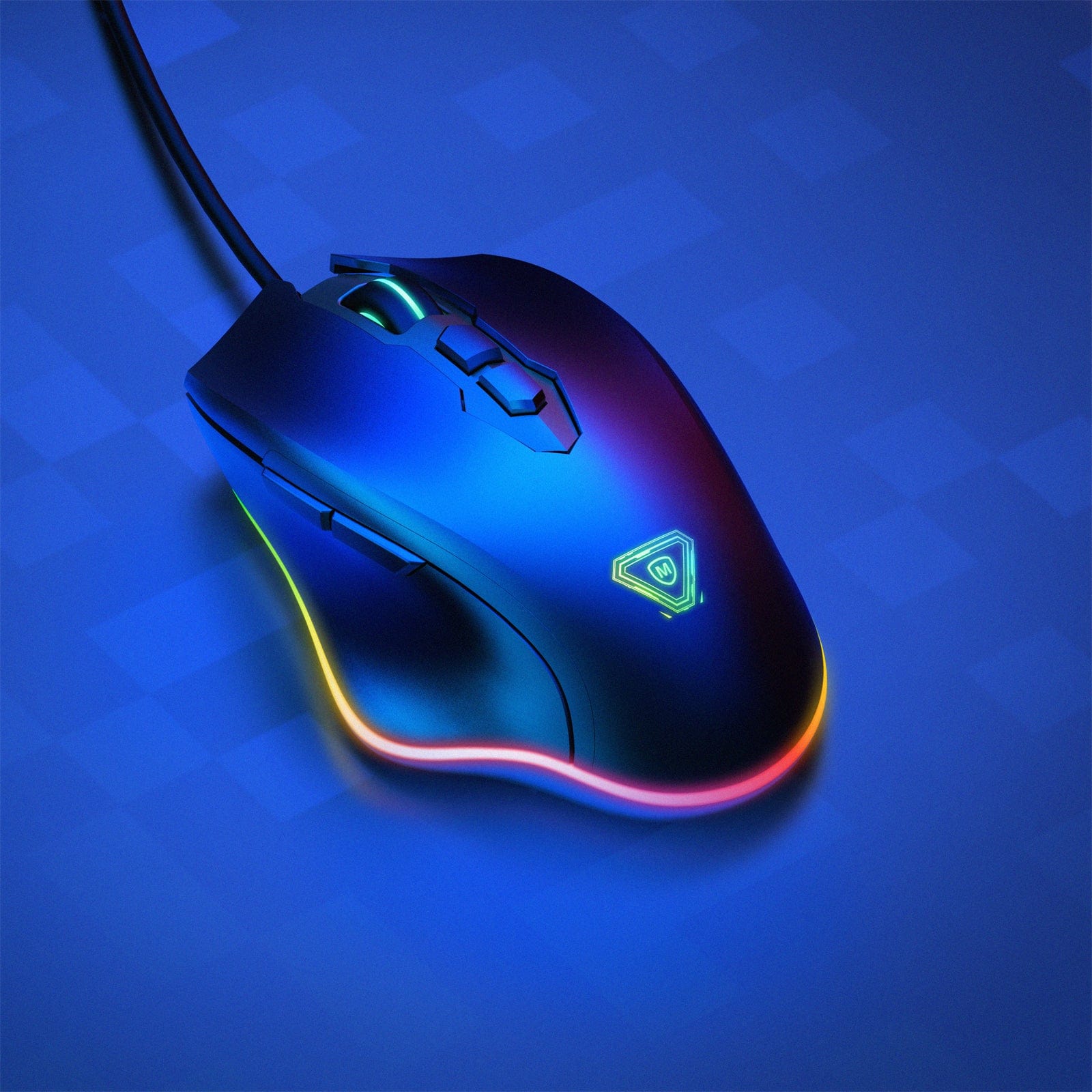 Tech Mouse File Rechargeable Blue-tech Mouse 10M Wireless Range 1200 DPI Resolution ...