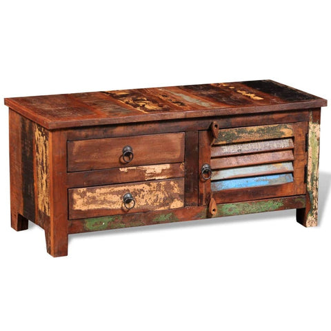 Reclaimed Tv Hi-Fi Cabinet Side Cabinet Solid Wood