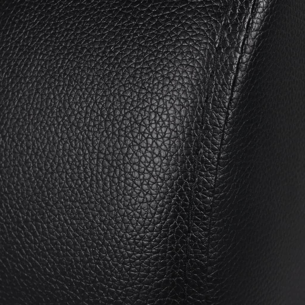 Recliner 3-seat Artificial Leather Black