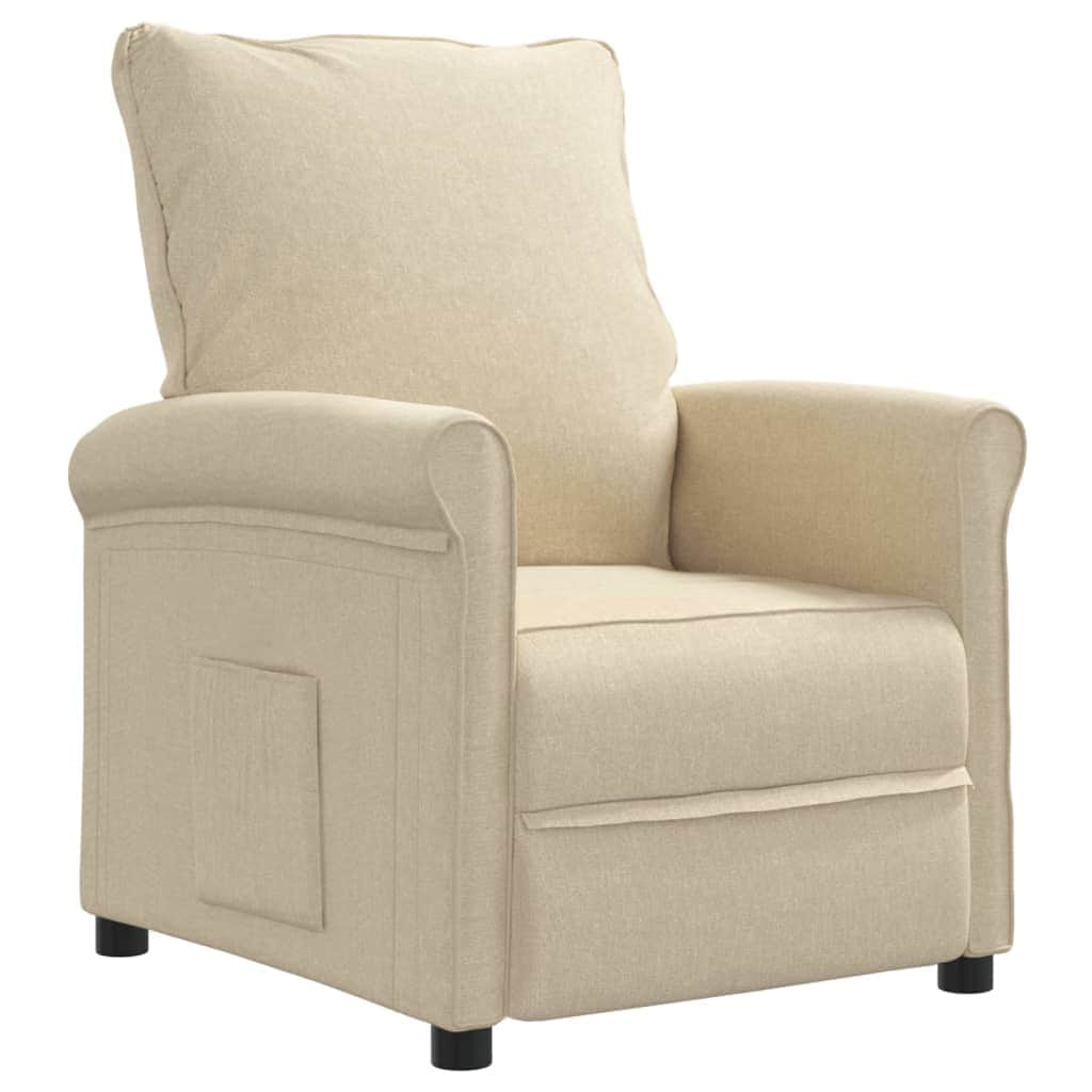 Cream colour - Recliner Chair Cream Fabric