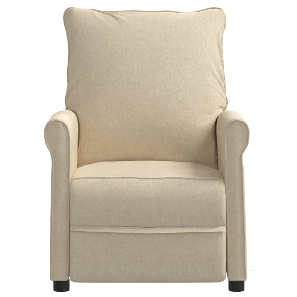 Recliner Chair Cream Fabric | Fabric finish