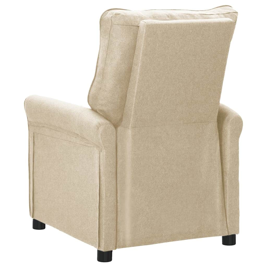 Fabric finish - Recliner Chair Cream Fabric