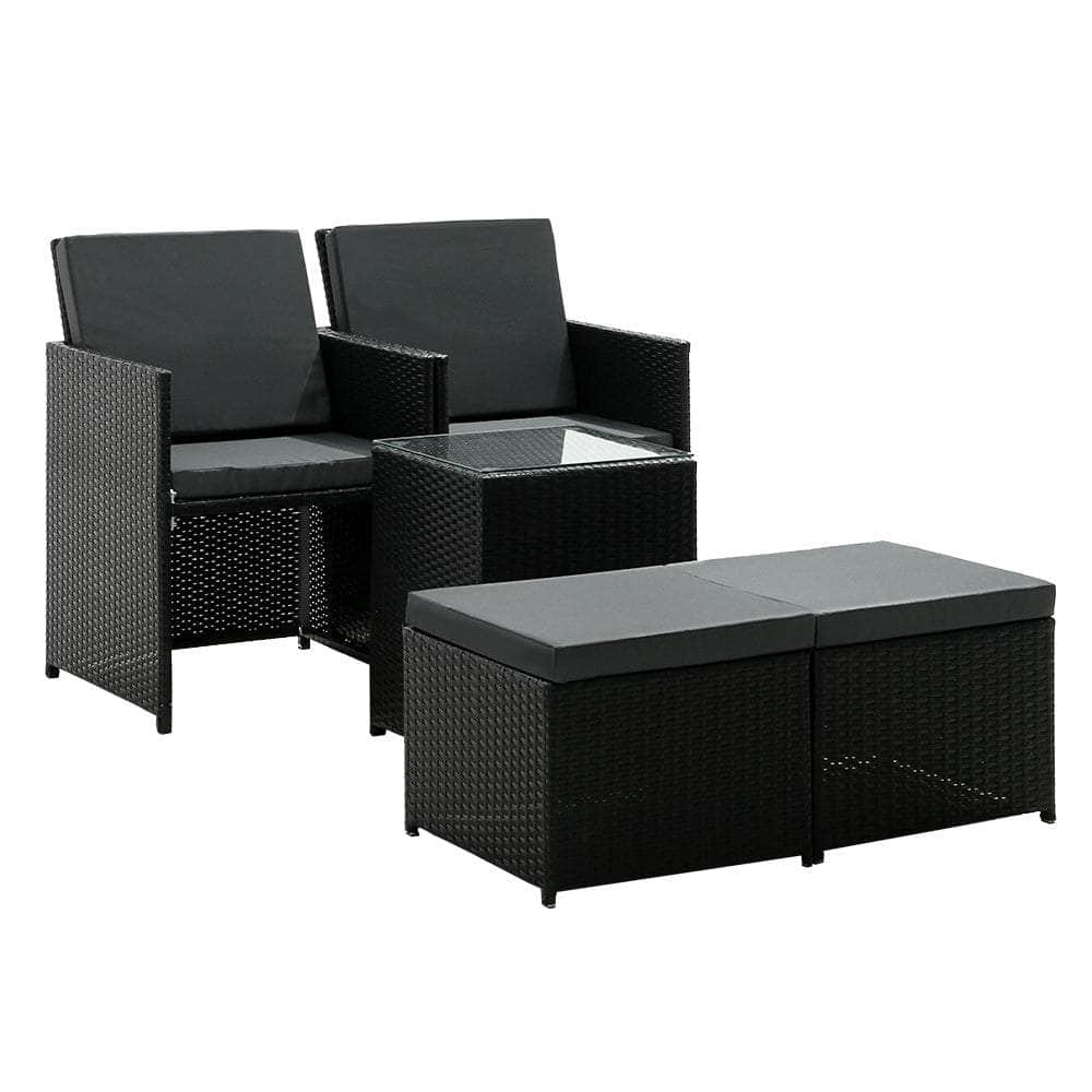 Recliner Chairs Sun Lounge Wicker Outdoor Furniture Patio Sofa