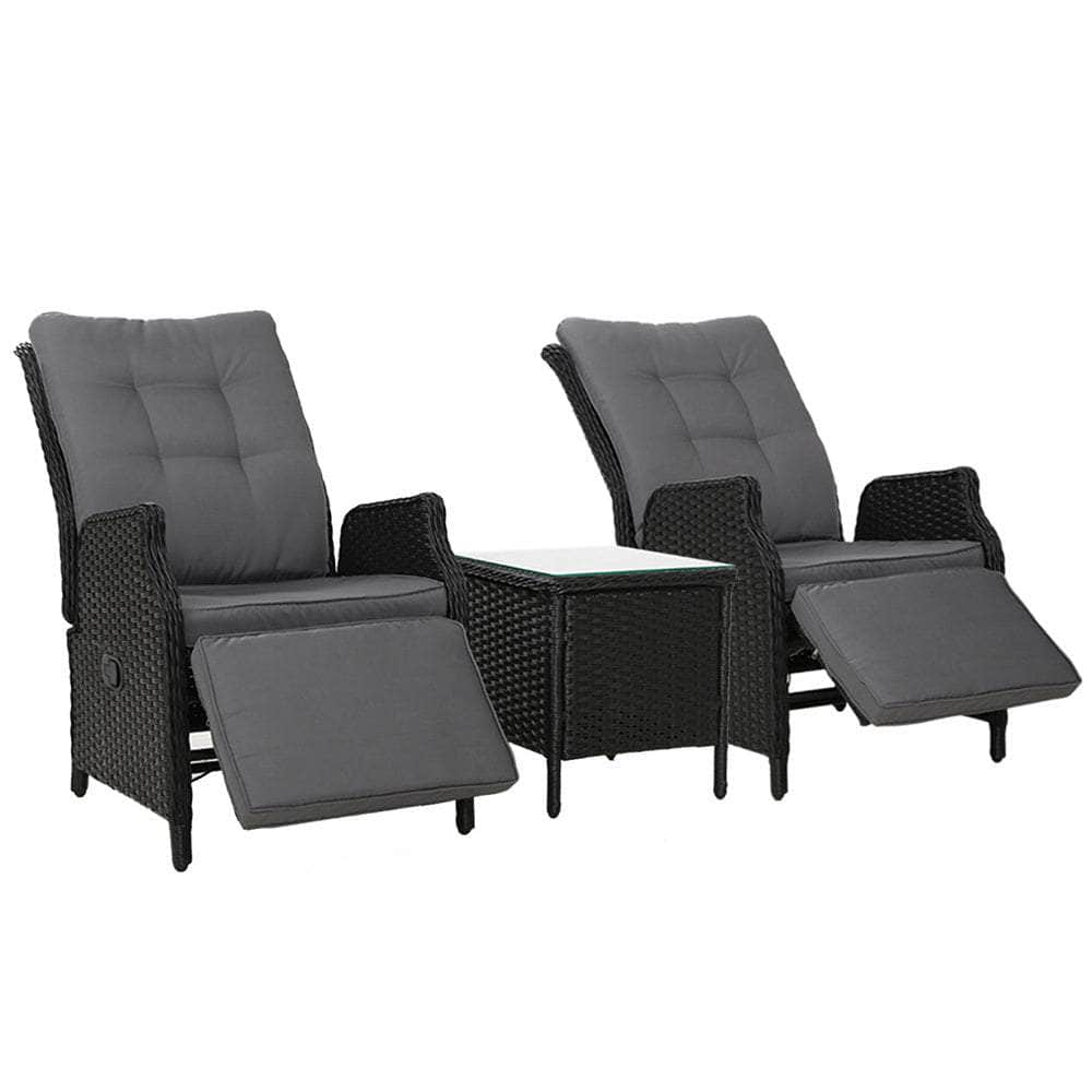 Recliner Sun lounge Chairs Patio Wicker Sofa