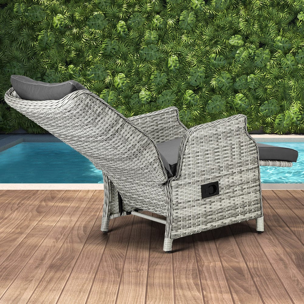 Experience Ultimate Comfort with Our Stylish Beach Chair Recliners-Black\Grey, Outdoor Recliner - photo 25