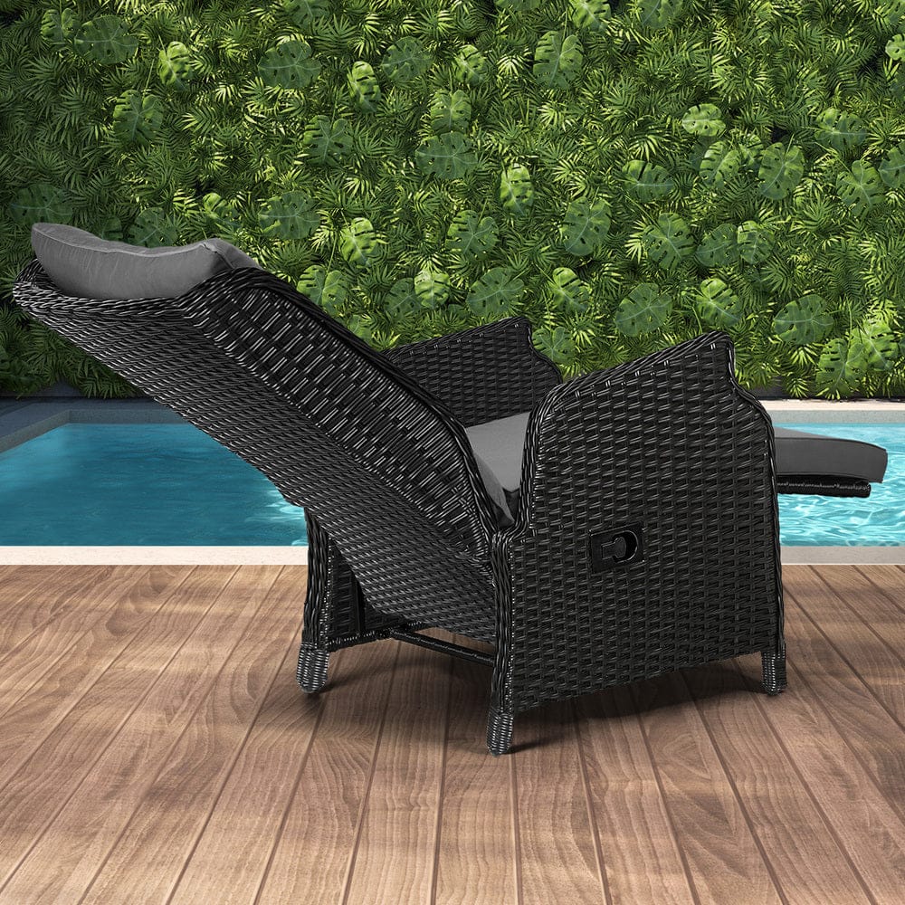 Experience Ultimate Comfort with Our Stylish Beach Chair Recliners-Black\Grey with Outdoor Recliner - photo 27