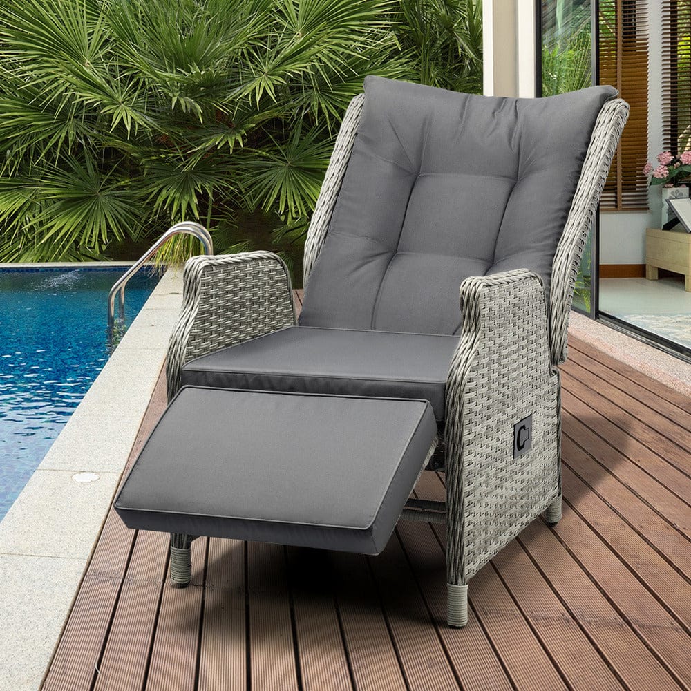 Experience Ultimate Comfort with Our Stylish Beach Chair Recliners-Black\Grey | Outdoor Recliner - photo 23