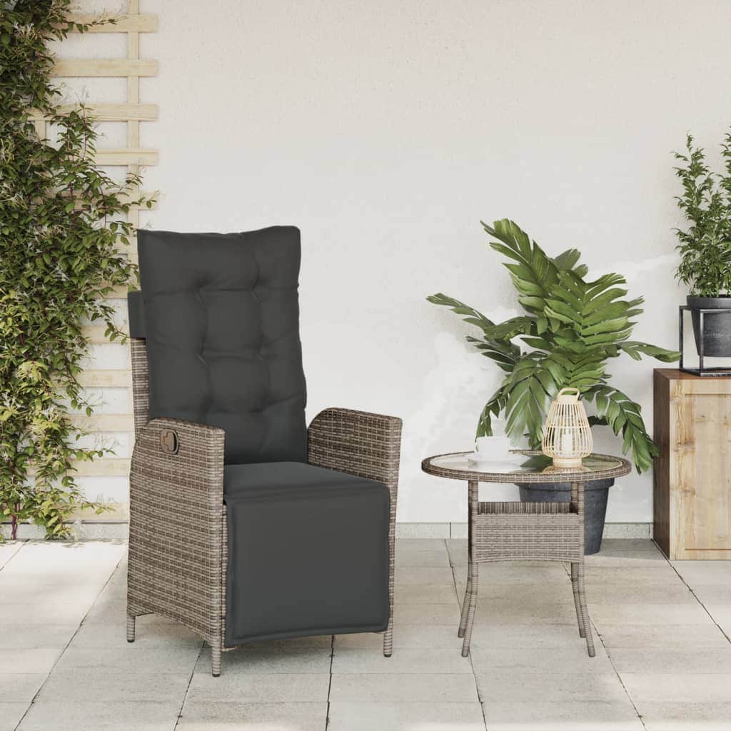 Reclining Garden Chair Poly Rattan
