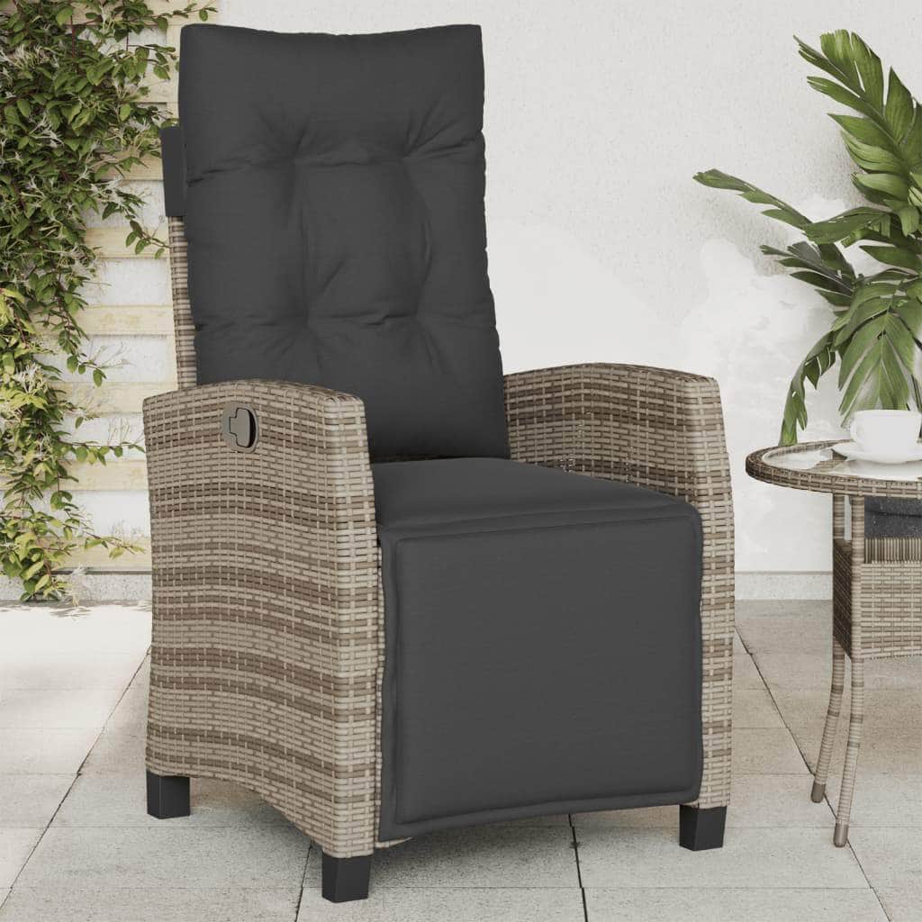 Reclining Garden Chair with Footrest, Outdoor Chairs - photo 12