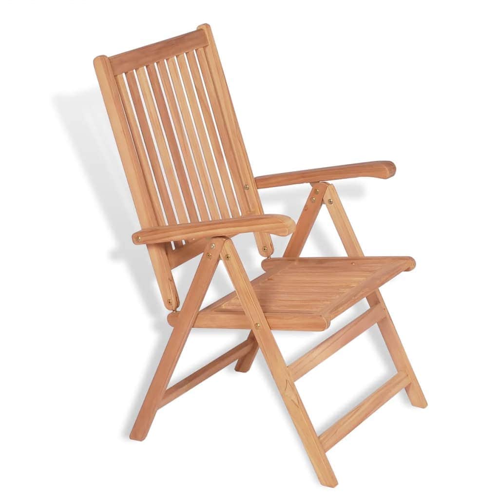 Reclining Garden Chairs 2 pcs Solid Teak Wood - Simple deals