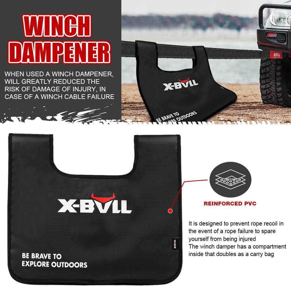 Recovery Kit Kinetic Recovery Rope Snatch Strap, 2PCS Tracks 4WD Gen2.0