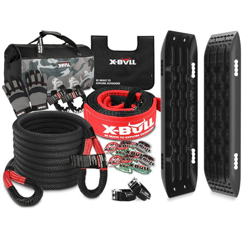 Recovery Kit Kinetic Recovery Rope Snatch Strap, 2PCS Tracks 4WD Gen2.0