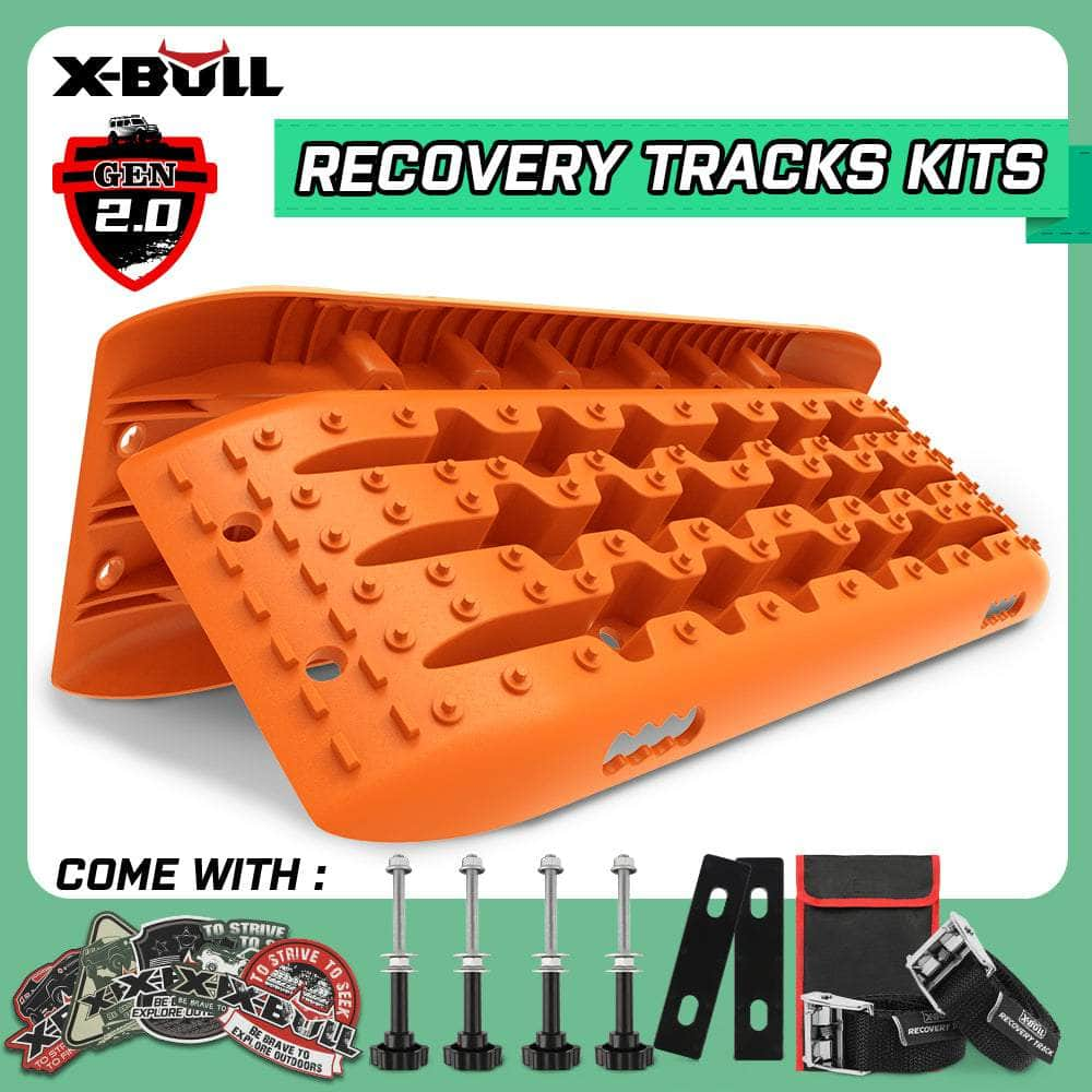 Recovery Tracks Sand Trucks Offroad With 4Pcs Mounting Pins 4Wdgen 2.0 - Blue/Orange/Black/Red