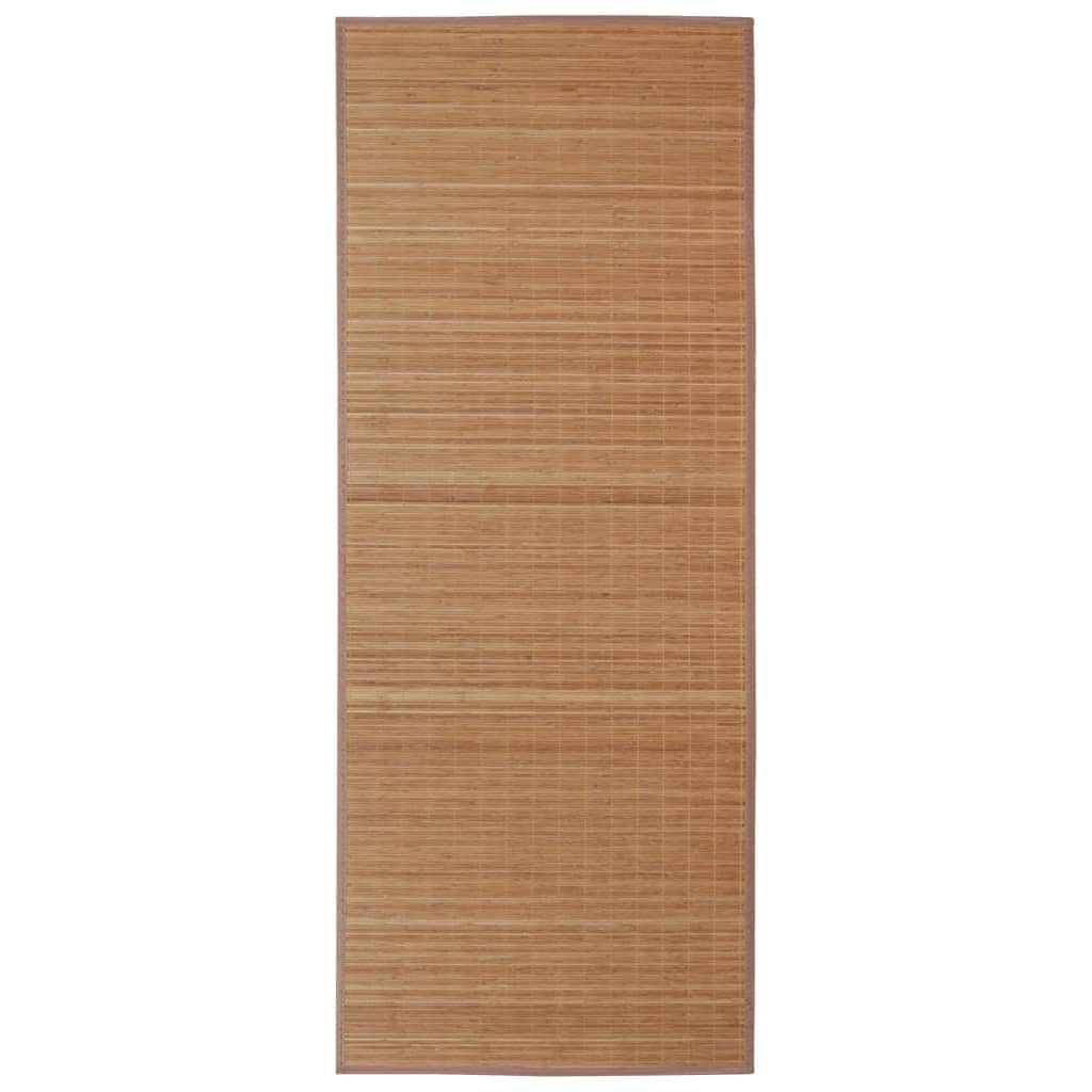 Rectangular Brown Baboo Rug  L