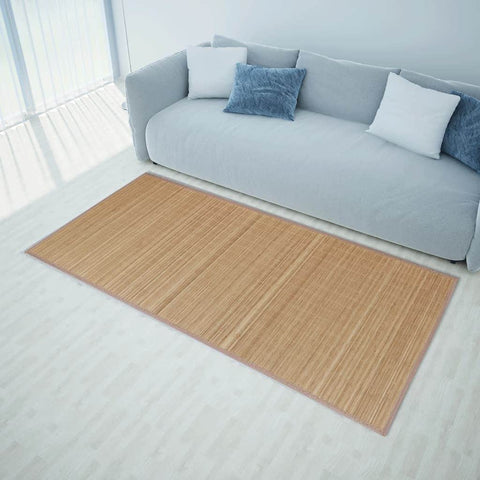 Rectangular Brown Baboo Rug  M