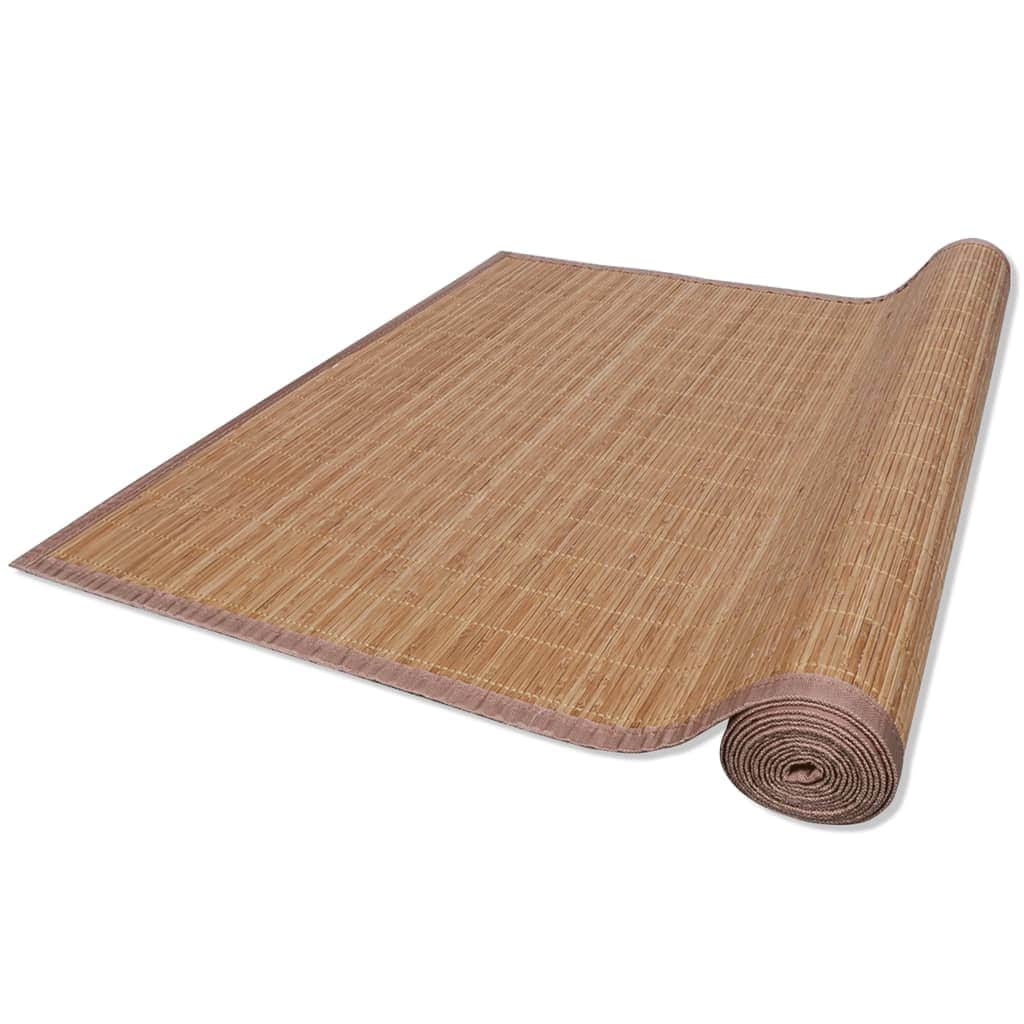 Rectangular Brown Baboo Rug  M