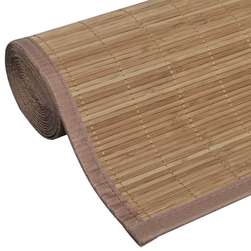 Rectangular Brown Baboo Rug S