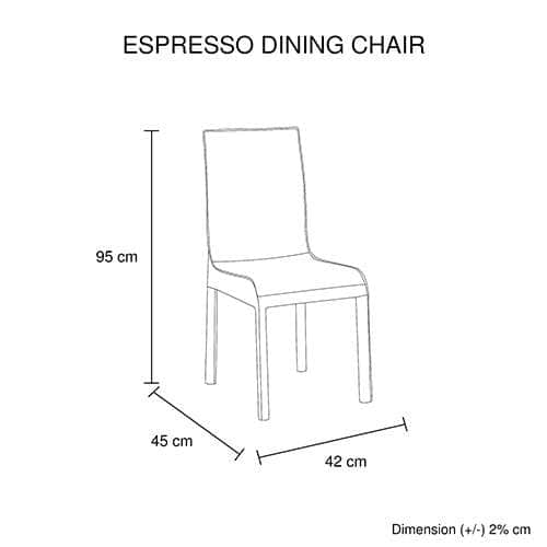 Rectangular High Gloss Dining Set: Table & 6 Black Chairs