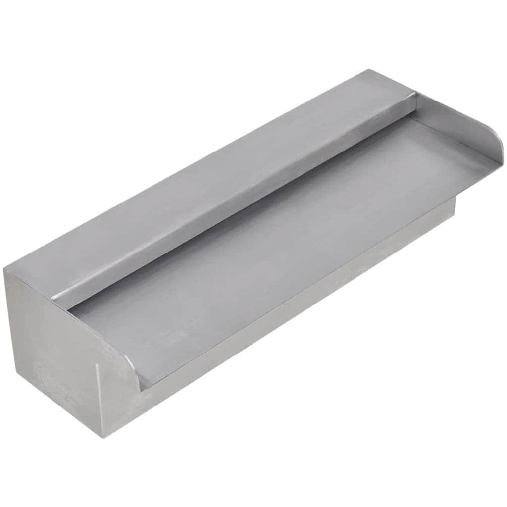 Rectangular Waterfall Pool Fountain Stainless Steel 30 cm