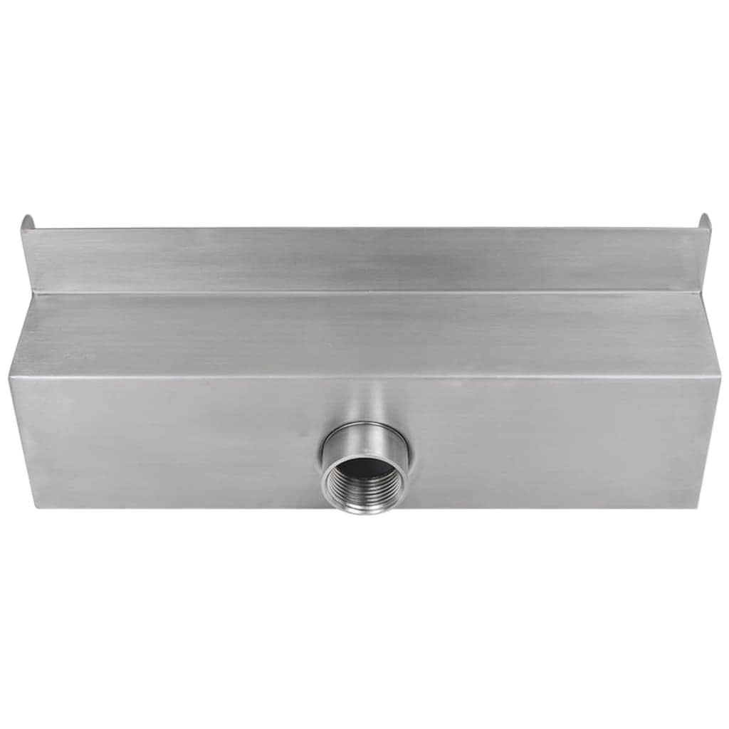 Rectangular Waterfall Pool Fountain Stainless Steel 30 cm - Simple deals