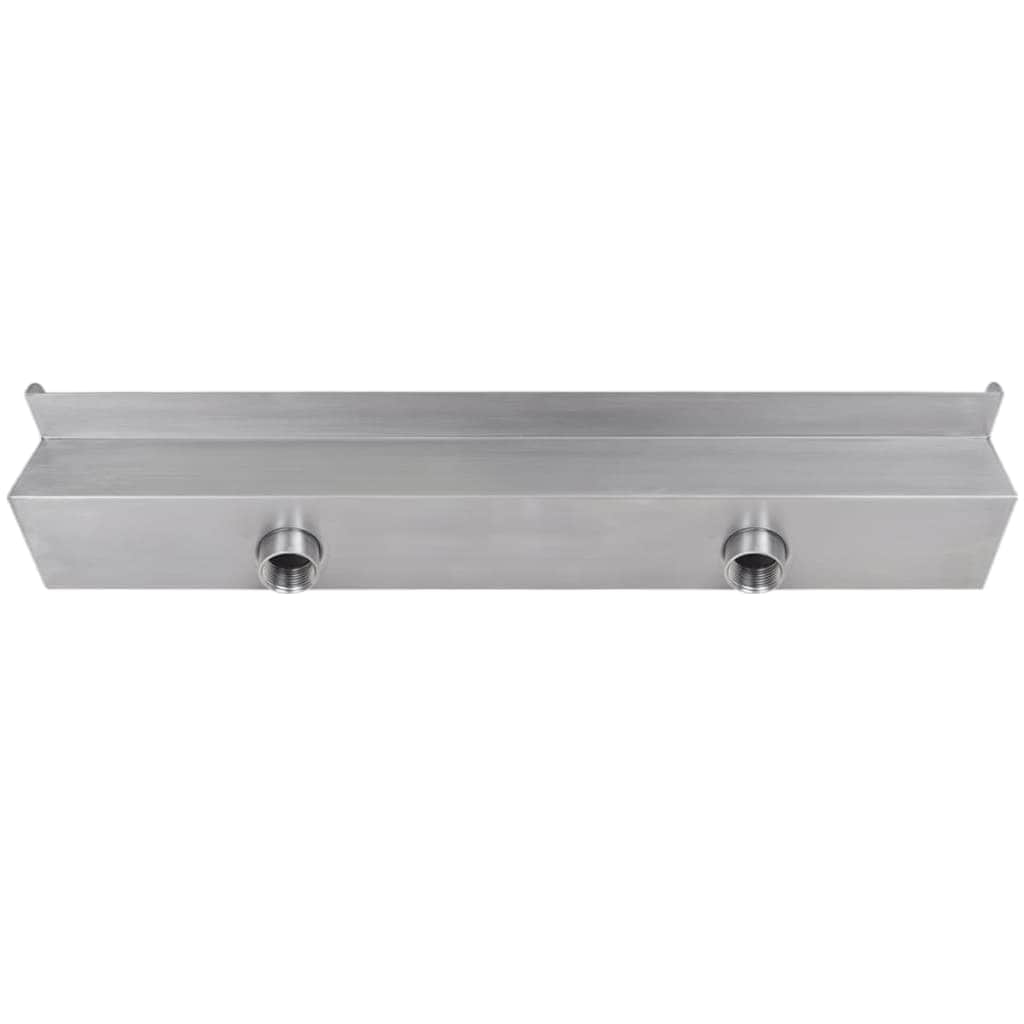 Rectangular Waterfall Pool Fountain Stainless Steel 60 cm - Simple deals