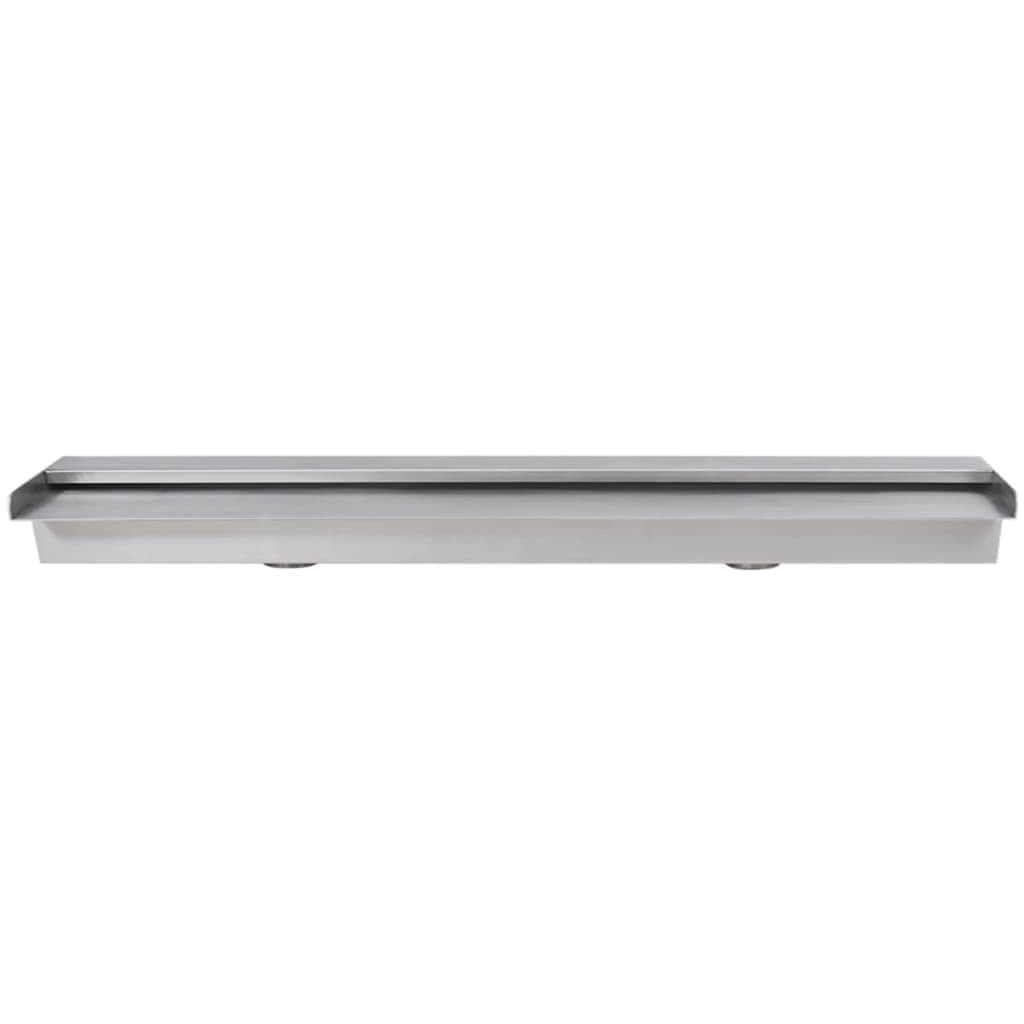 Rectangular Waterfall Pool Fountain Stainless Steel 90 cm - Simple deals