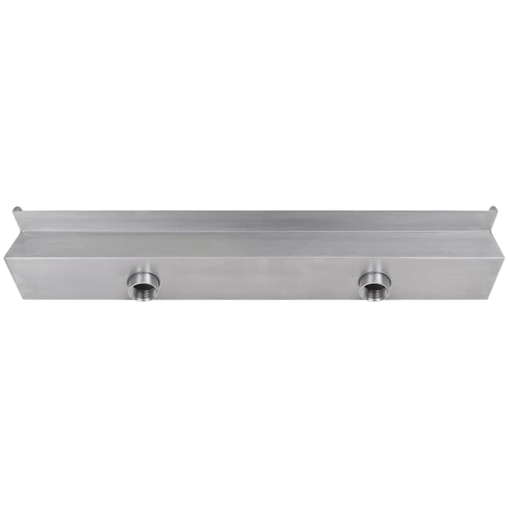 Rectangular Waterfall Pool Fountain Stainless Steel 90 cm - Simple deals