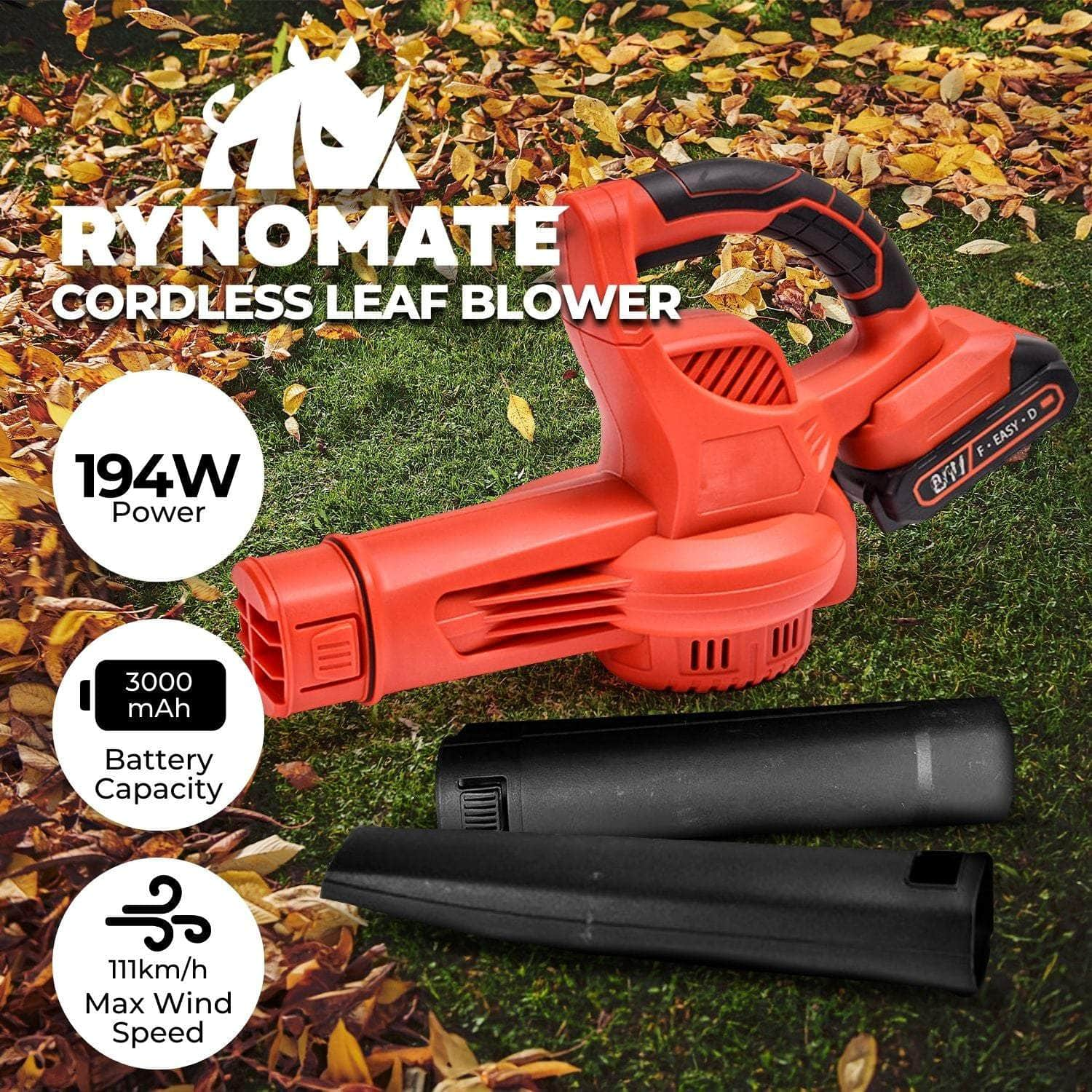 Red & Black Cordless Leaf Blower Bundle