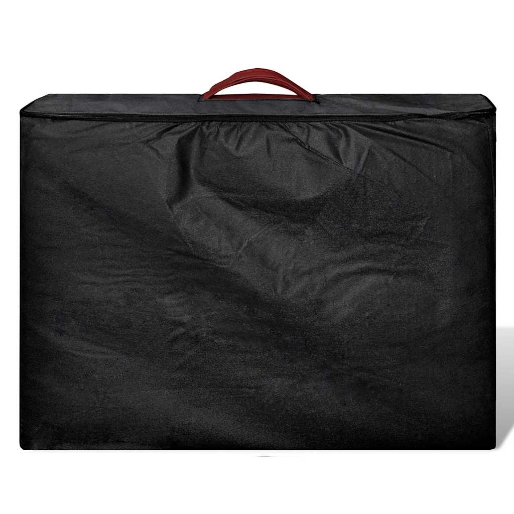 Red Foldable Massage Table 2 Zones with Aluminium Frame