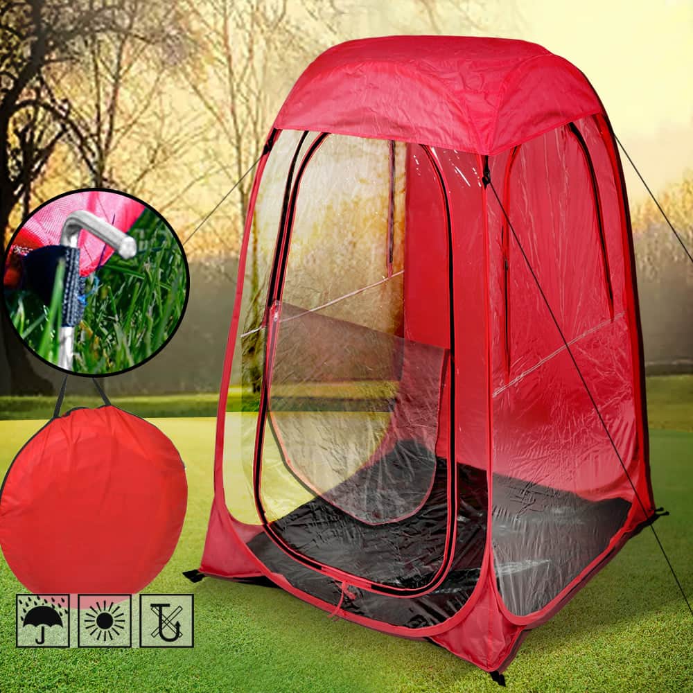Red Pop-Up Tent for Sports Camping Festival Fishing Garden Outdoor