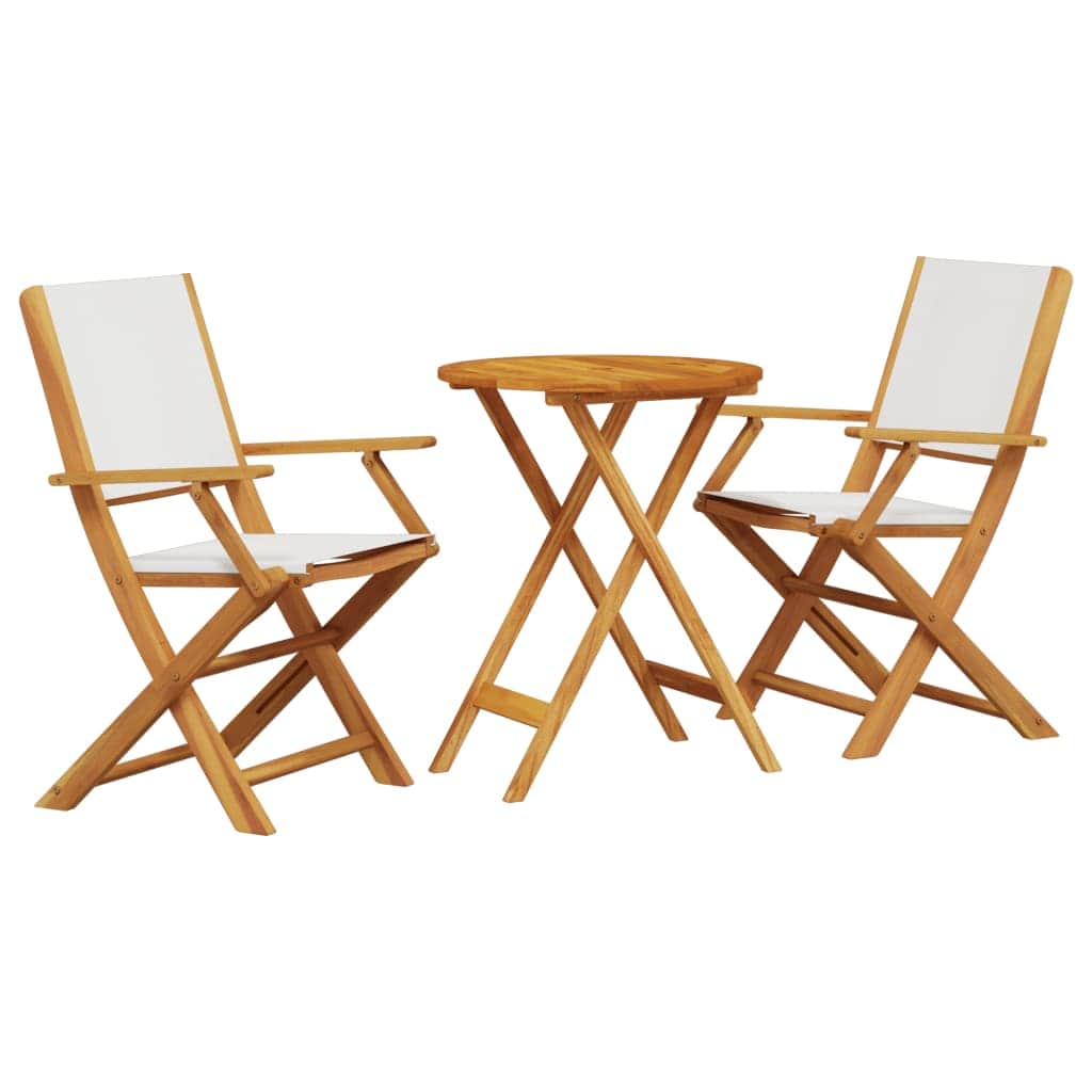 Refined 3 Piece Bistro Set Cream Home Decor Accent Outdoor Living