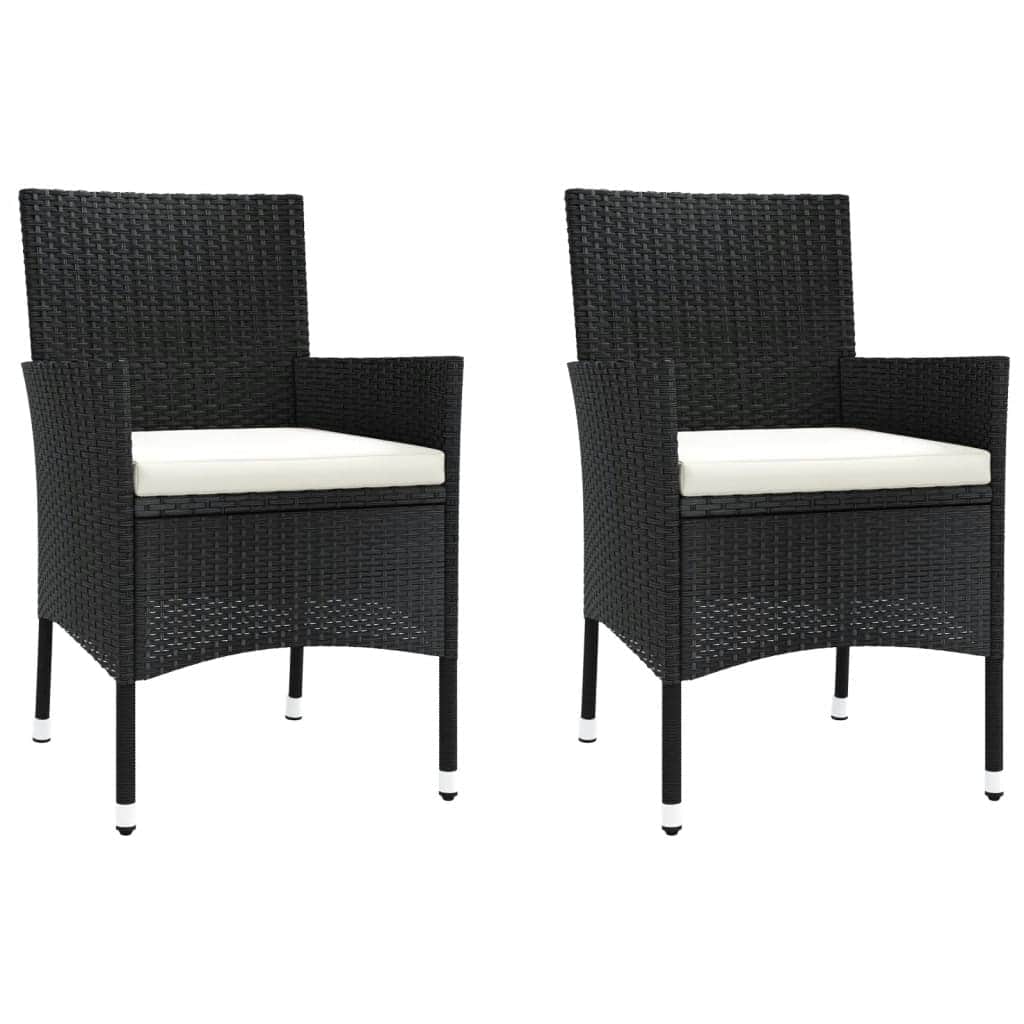 Refined 3 Piece Garden Bistro Set Relaxing Seating Urban Style