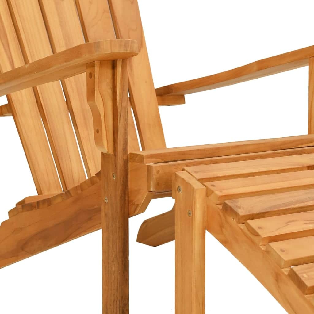 Refined Garden Adirondack Chair with Footrest Lounge Area Boho